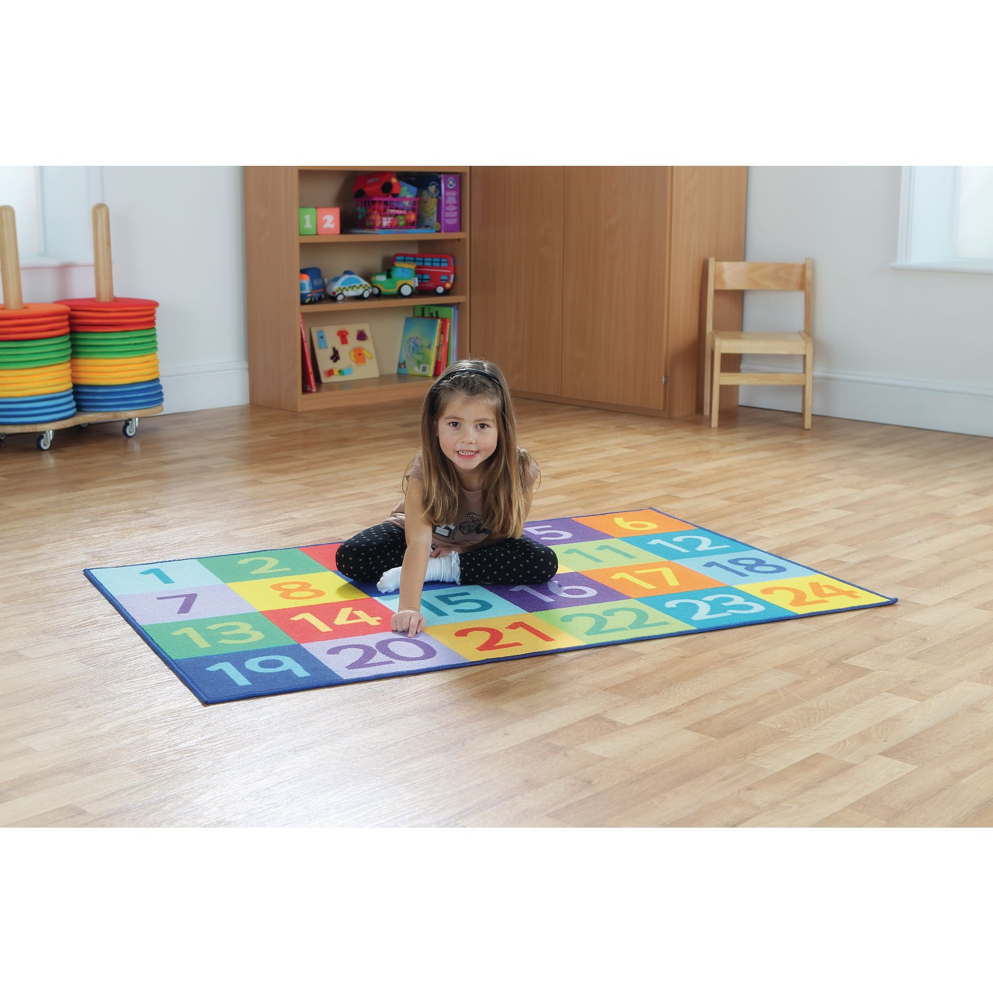 Rainbow 1 to 24 Numbers Mat